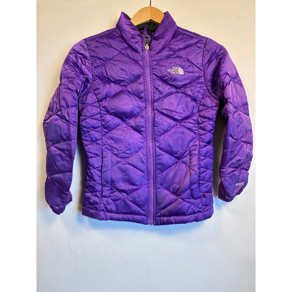 The North Face Girls M 10-12 Aconcagua 550 Purple Down Puffer Jacket